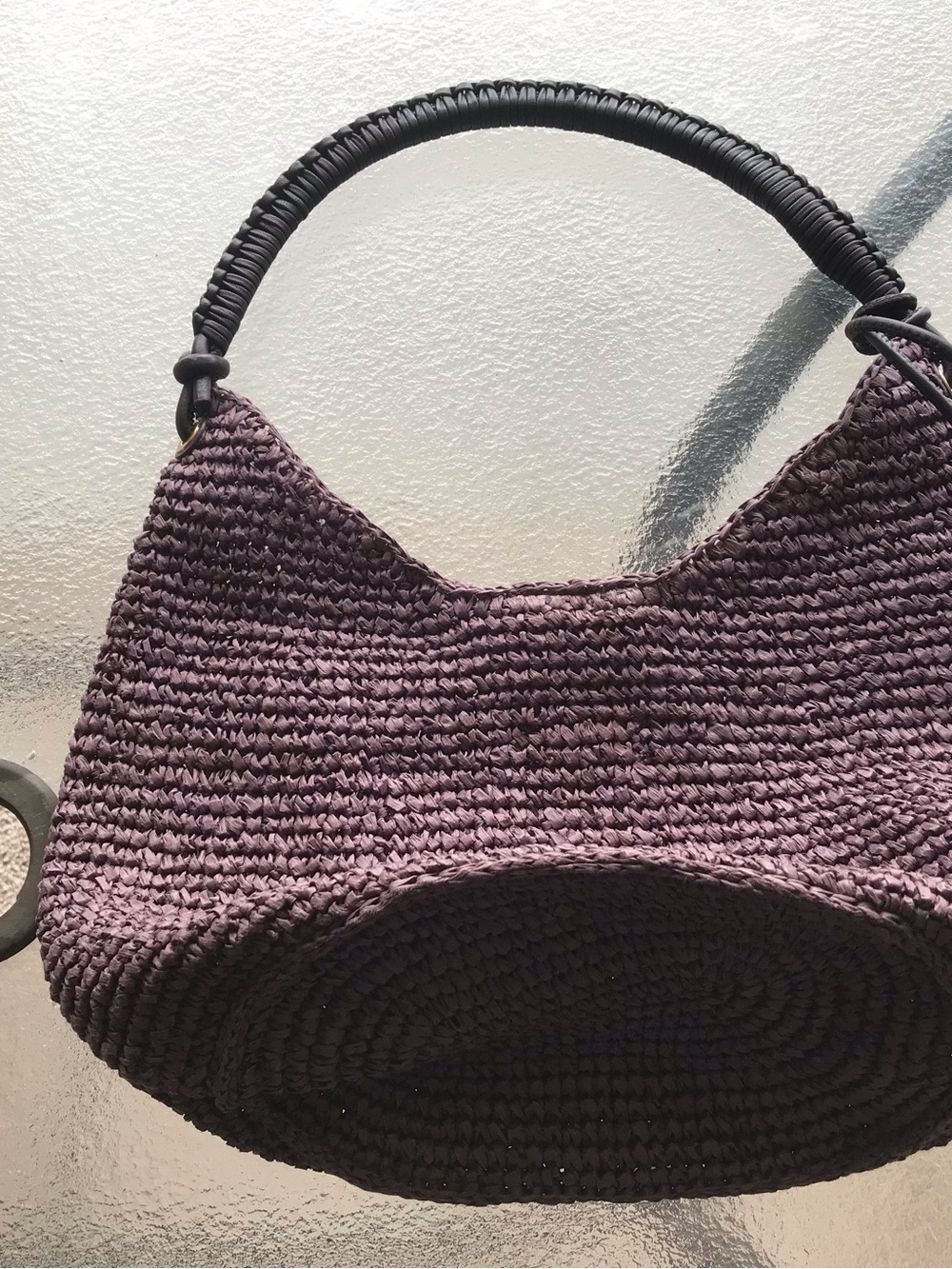 Madewell Lg Straw Pouchette Bag
